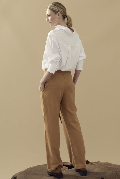 Calça Saia Eloa Castanha