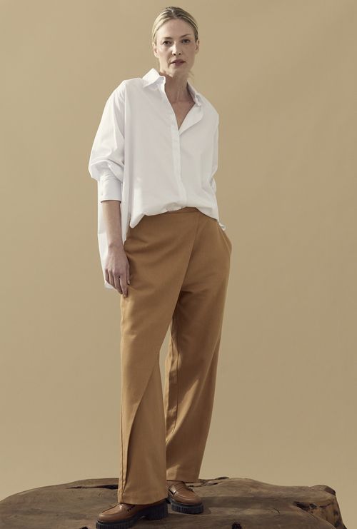 Calça Saia Eloa Castanha