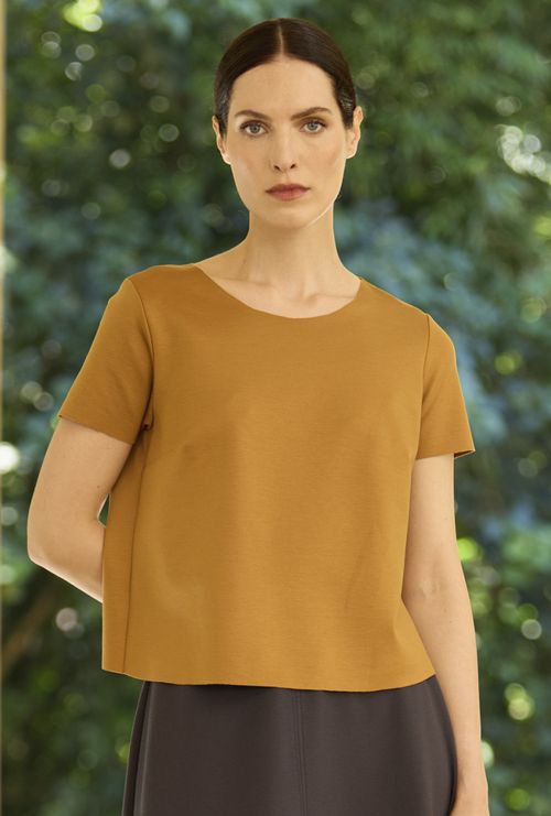 Blusa La Mona Lyocell Caramelo