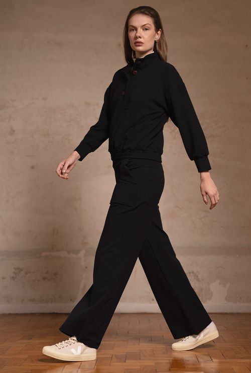 Blusa Moletom Estelas Preto