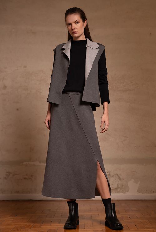 Saia midi Drysdale mescla