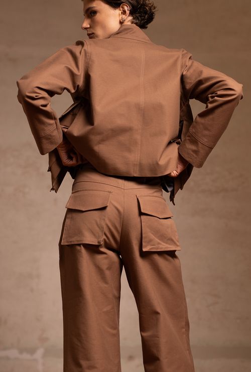 Calça Reta Etolin Marrom