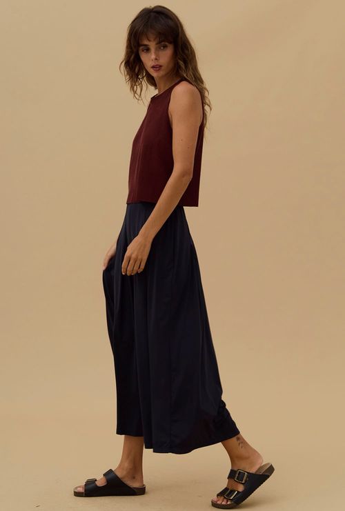 Calça Pantacourt Daito Preto