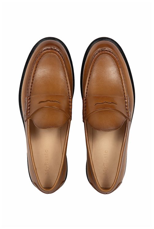 Mocassim em Couro Eritreia Havana