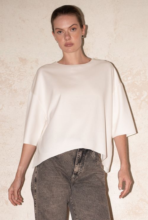 Blusa Eko Lyocell Off White