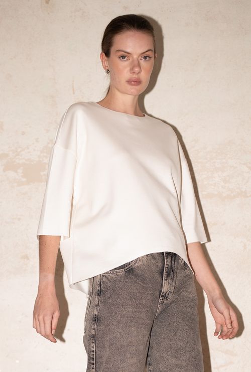 Blusa Eko Lyocell Off White