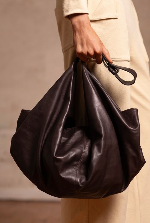 Bolsa em Couro James Marrom Escuro
