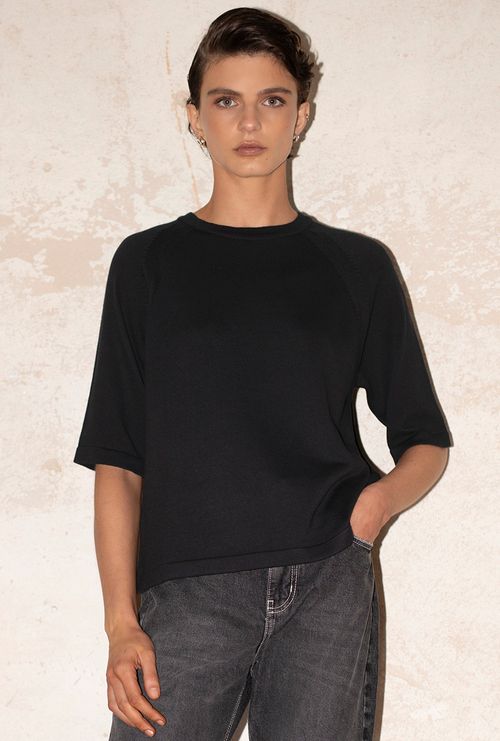 Blusa Broke Tricot Preto