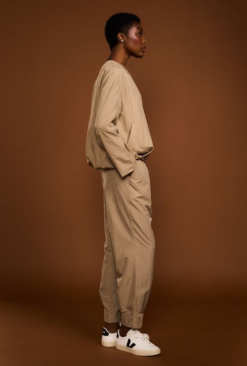 Calça Flórida com Pregas Bege