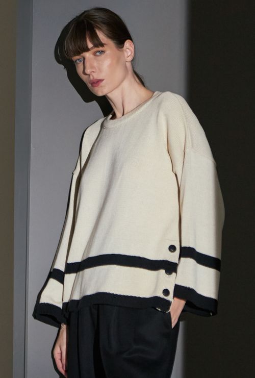 Blusa Biah Tricot Off White