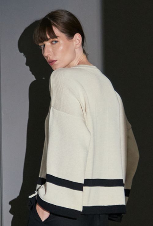Blusa Biah Tricot Off White
