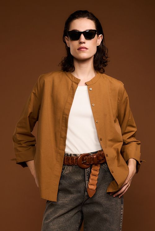 Camisa Edge castanha