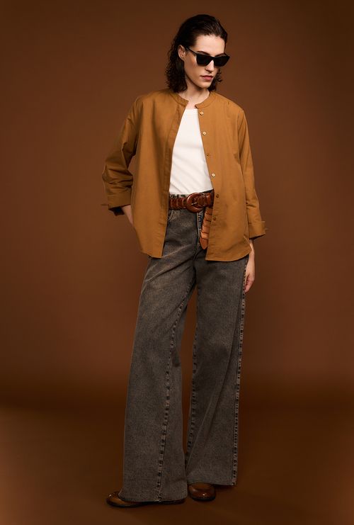 Camisa Edge castanha