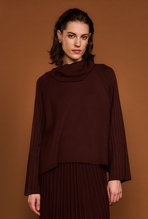 Blusa Dagg Tricot Marrom