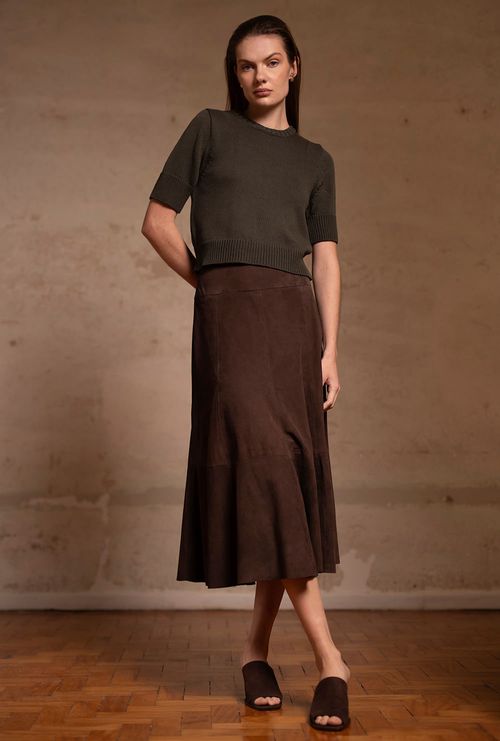 Blusa Guajara Tricot Verde Musgo