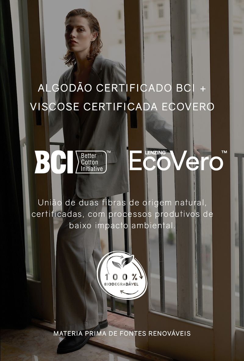 Calca Alfaiataria Gana certificado