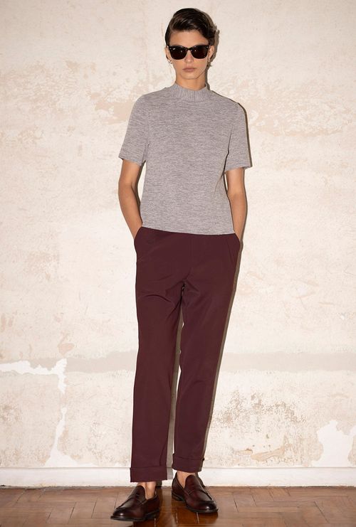 Calça Andipsara Alfaiataria Vinho Tinto