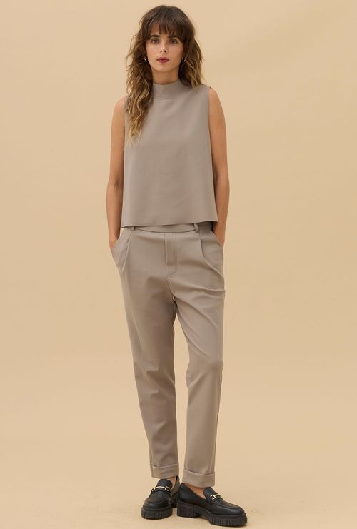 Calça Andipsara Alfaiataria Fume