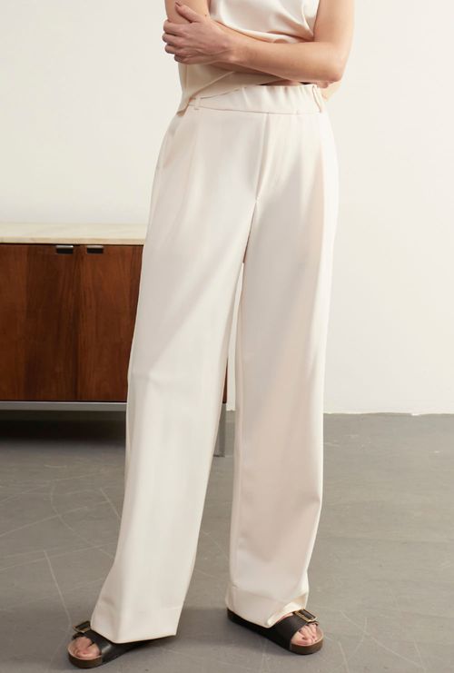 Calca Alfaiataria Reta Cascade Vanila