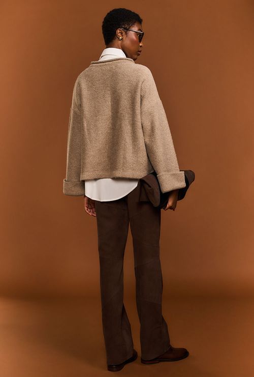 Calça de Couro Chamois Gorong Cafe