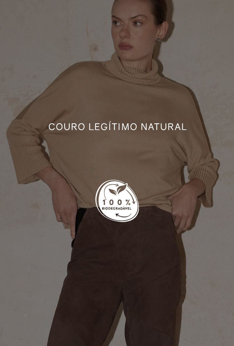 Calca de Couro Chamois Gorong Cafe