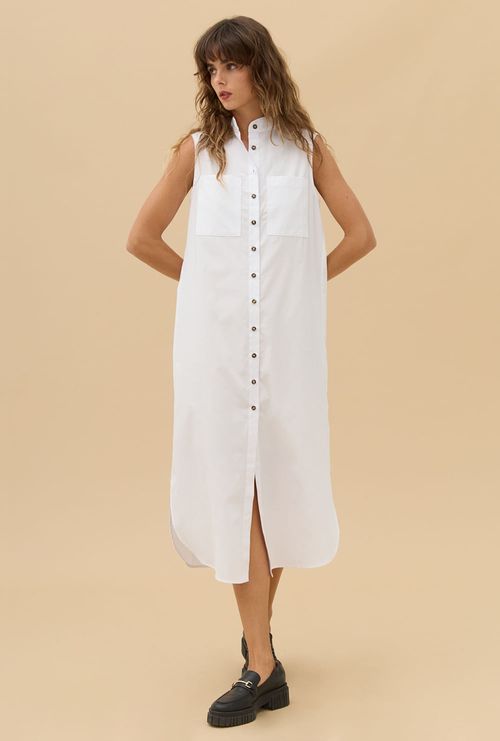 Chemise Eva em Algodão Egípcio Off White