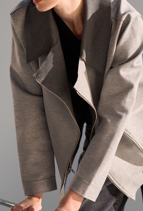 Jaqueta Gribbel Dupla Face Cinza