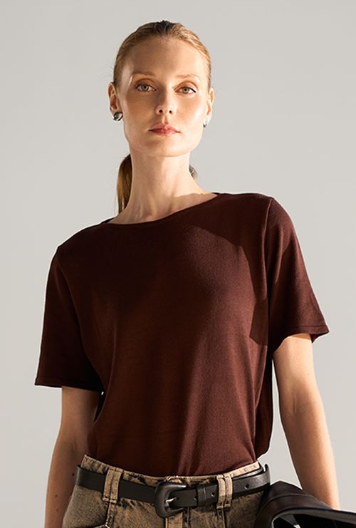 Blusa Tricot Itaca Marrom