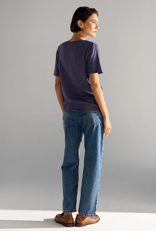 Blusa Tricot Itaca Azul Jeans