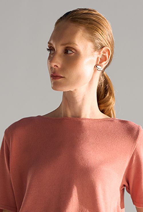 Blusa Tricot Itaca Rosa Blush