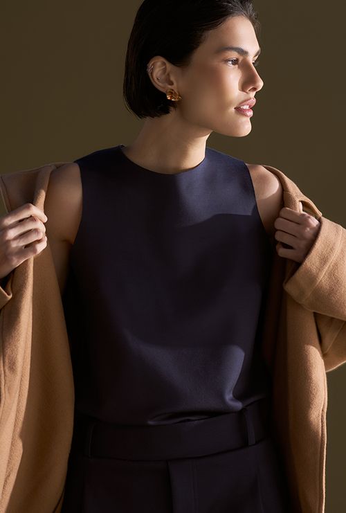 Regata Catania Lyocell Azul Noite