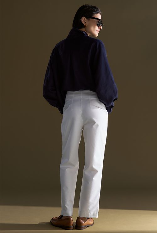 Calça Reta Gorgona Off White