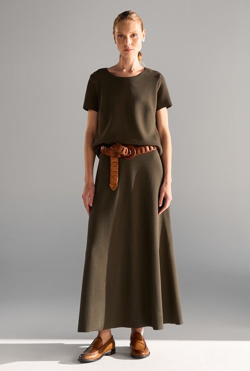 Saia Finlândia Midi Verde Escuro