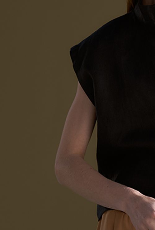 Camisa Tersane Gola Alta Preto