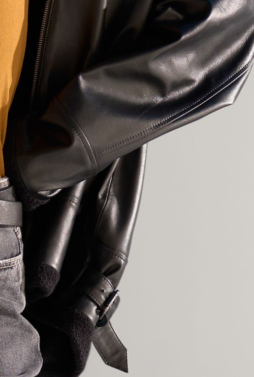 Jaqueta de Couro Ballo Preto