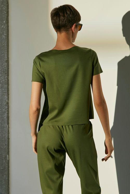 Blusa La Mona Viscose Alcaparra