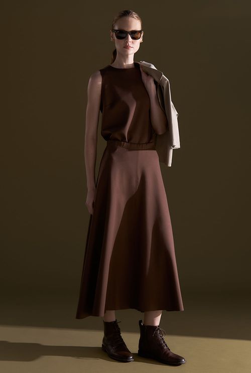 Saia Perugia Lyocell Marrom Café