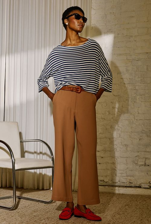 Blusa Organi Listra Marinho