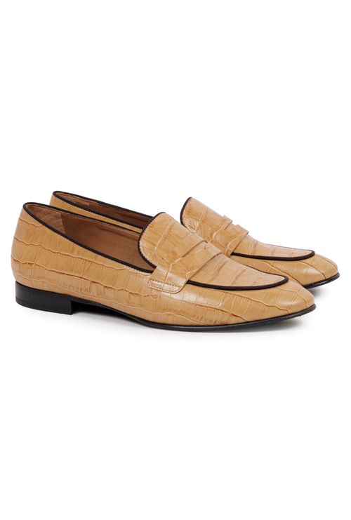 Mocassim em Couro Galati Caramelo
