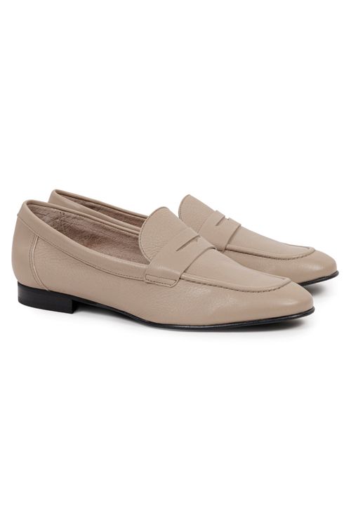Mocassim em Couro Genk Gelo