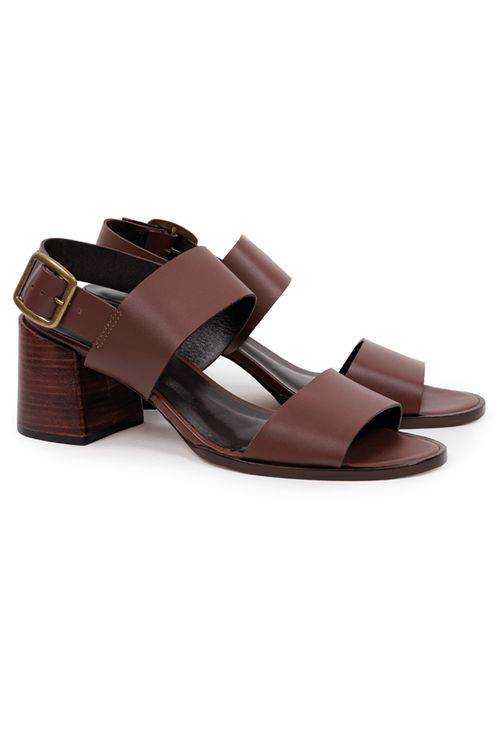 Sandalia em Couro Friburgo Marrom