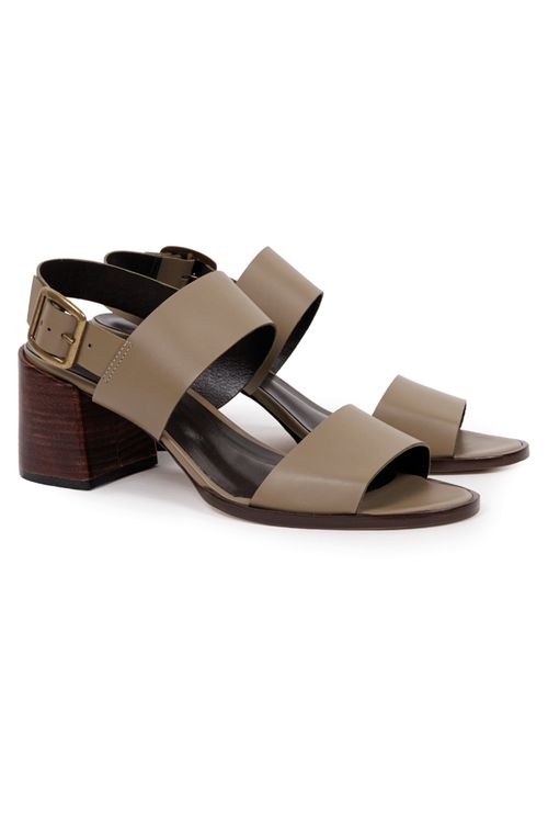 Sandalia em Couro Friburgo Khaki