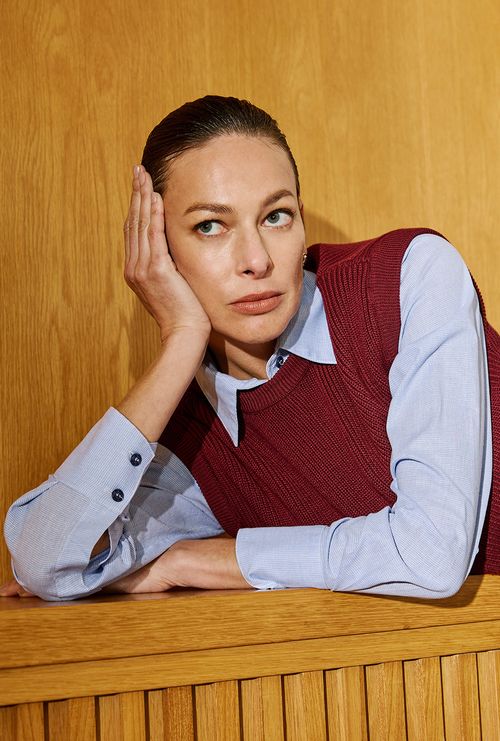 Camisa Grossé Slim Azul Ceu