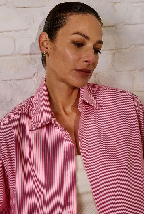 Camisa New Dinant Listra Vermelha