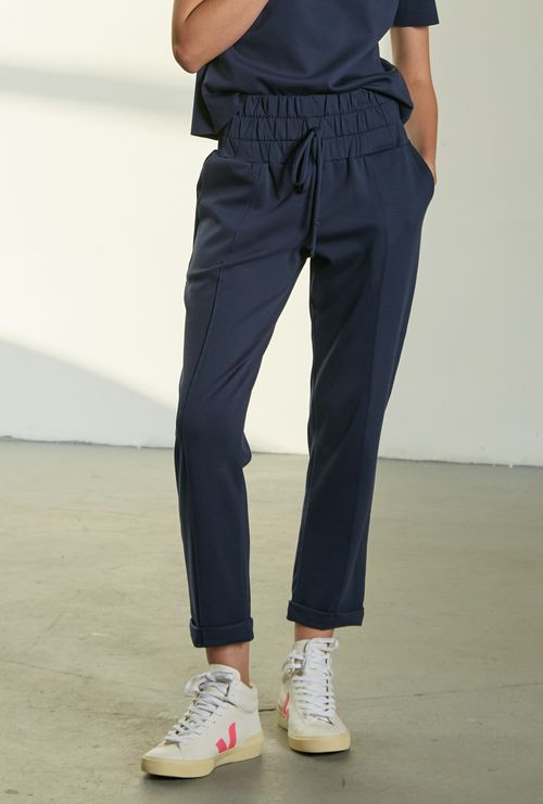 Calça Moudania em Viscose Carrot Marinho