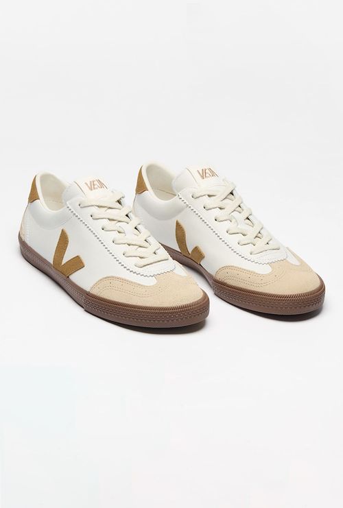 Tênis Veja Volley O.T Leather White Tent Bark
