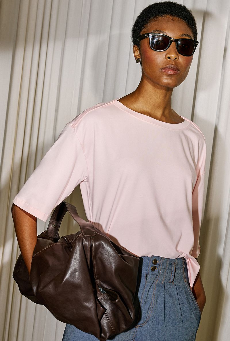 05 T-Shirt Genovesa Rosa quartzo