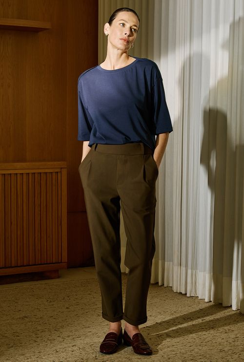 Calça Andipsara Alfaiataria Marrom