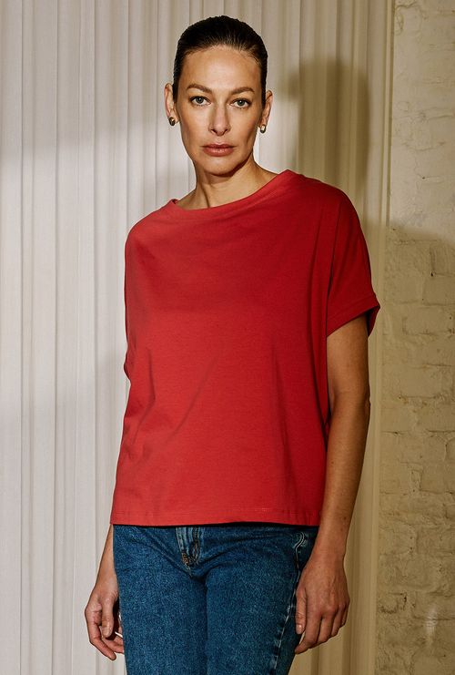 Blusa Meros Gola Canoa Rosa Blush