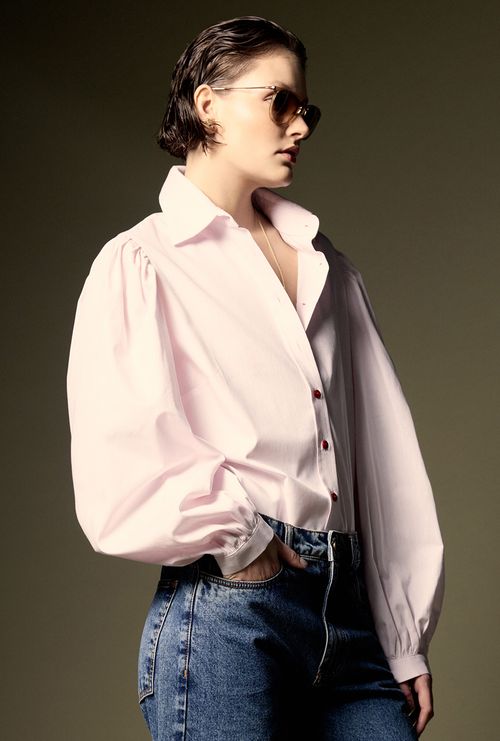 Camisa Manga Longa Guishan Rosa Quartzo